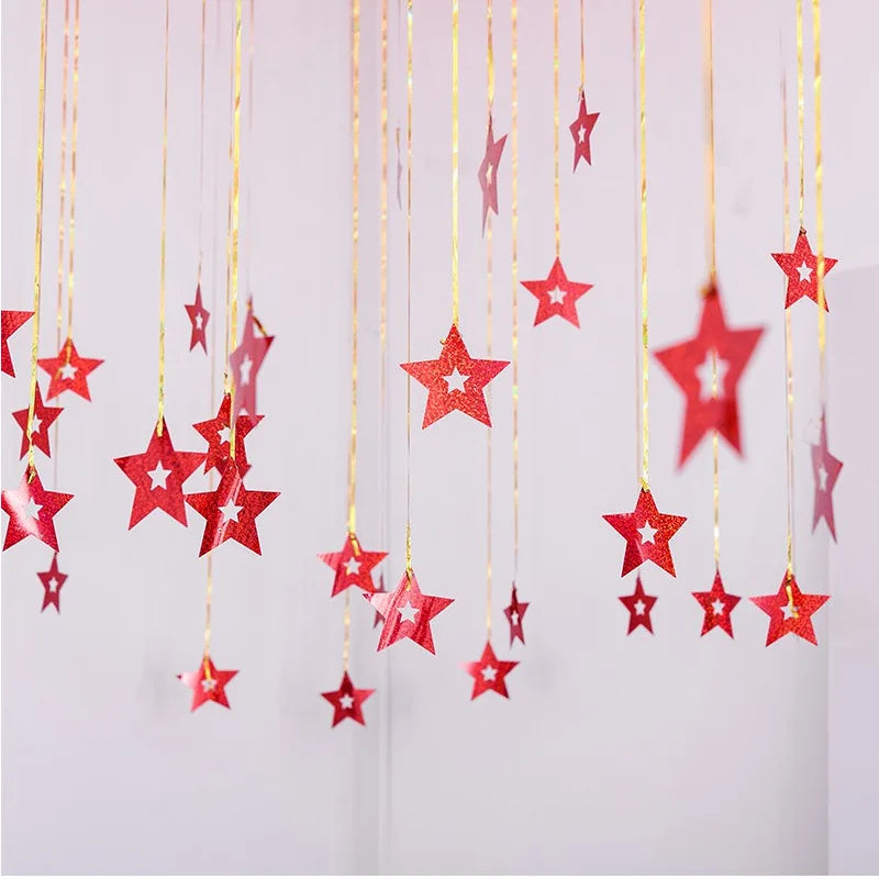 100PCS Bling Star Balloon Ribbon