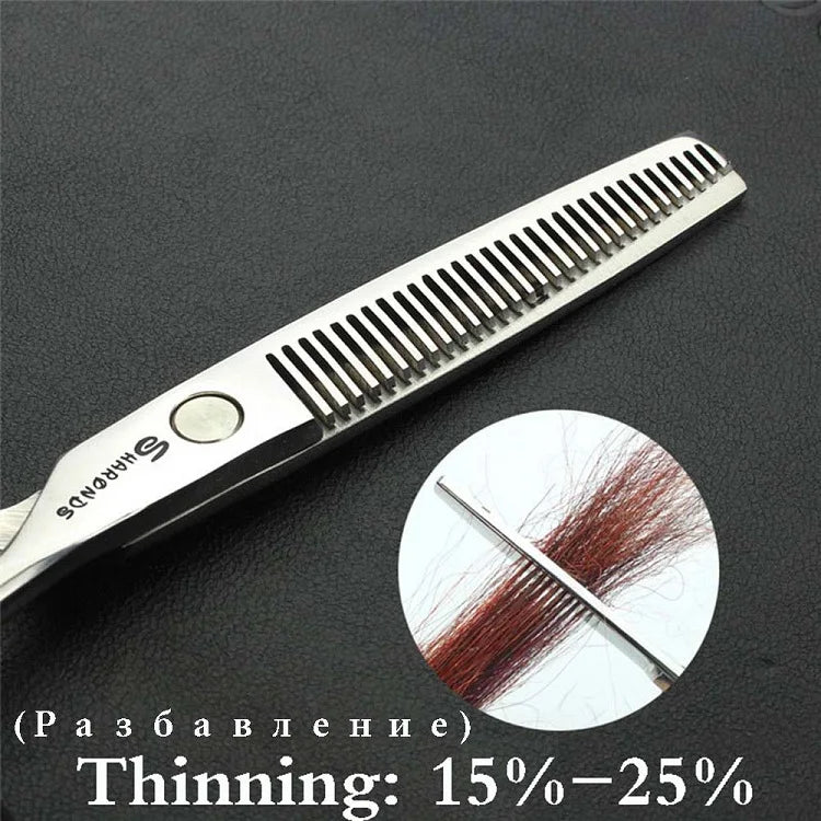 Sharonds 440c 6/7/7.5 inch haircut thinning scissors professional barber shop hairdressing scissors cutting scissors hair shears
