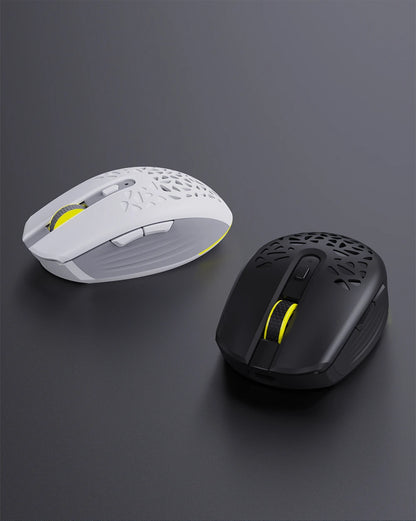 Delux M820DC PAW3335 Wired + Wireless + Bluetooth Gaming Mouse 80 Million Clicks 16000 DPI RGB Rechargeable Mice For Computers