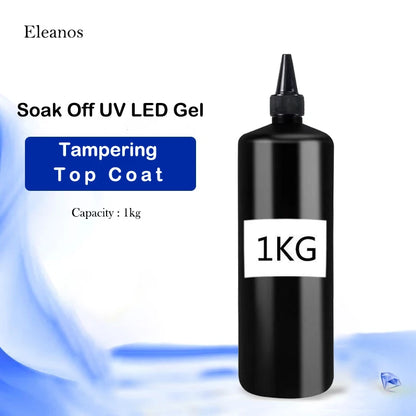 Eleanuos Super Quality Hema TPO Free 1KG No Wipe Top Coat Primer Base Coat UV Gel Soak Off Nail Supplier Gel Polish For Nail Art