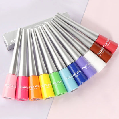 17 Colors Neon Liquid Eyeliner Pencil Waterproof Colorful Blue Green Yellow White Eye Liner Pen Women Makeup Eyes Cosmetics