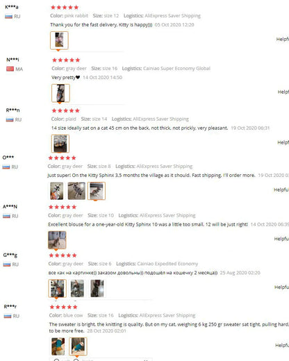 Turtleneck Christmas Cat Sweater 🐱🎄