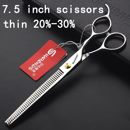 Sharonds 440c 6/7/7.5 inch haircut thinning scissors professional barber shop hairdressing scissors cutting scissors hair shears