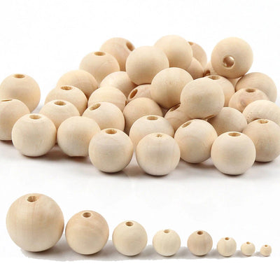 Natural Wooden Beads for DIY