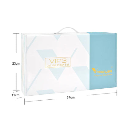 VIP5 VENALISA Gel Nail Polish Kit Hema Free Nude Pink Glitter Gorgeous Color Nail Manicure Soak off UV LED Nail Gel Varnish Set