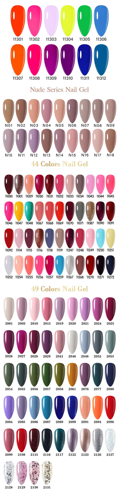 NAILCO 15ml 30/20/10pcs/Set UV Gel Nail Polish Semi Permanent Esmalte Vernis LED Gel Varnish Soak Off Nail Art All For Manicure