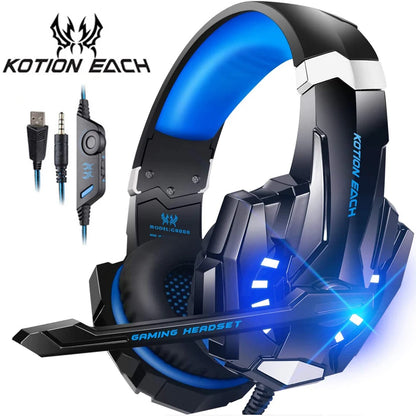 KOTION EACH Gaming Headset with LED & Mic