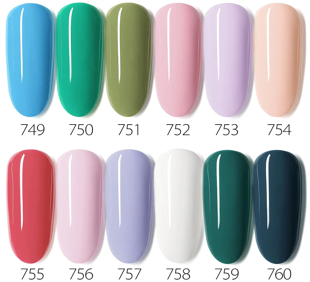 VIP5 VENALISA Gel Nail Polish Kit Hema Free Nude Pink Glitter Gorgeous Color Nail Manicure Soak off UV LED Nail Gel Varnish Set