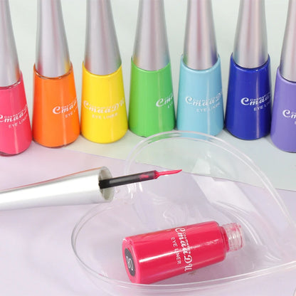 17 Colors Neon Liquid Eyeliner Pencil Waterproof Colorful Blue Green Yellow White Eye Liner Pen Women Makeup Eyes Cosmetics