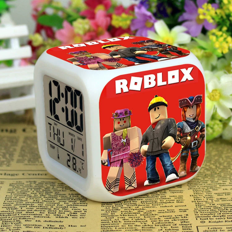 Roblox LED Digital Alarm Clock | Color-Changing Cube | Dobermen Premier