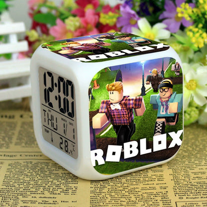 Roblox LED Digital Alarm Clock | Color-Changing Cube | Dobermen Premier
