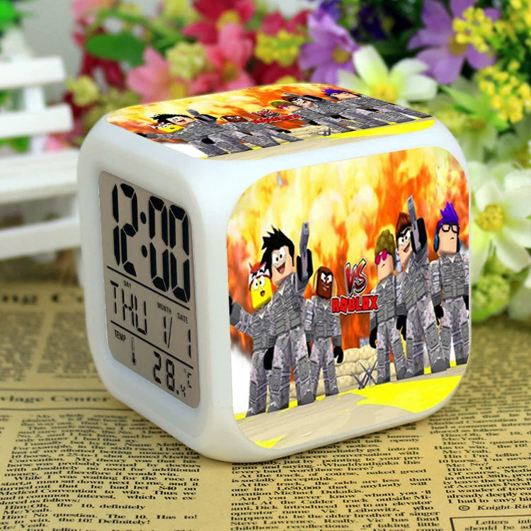 Roblox LED Digital Alarm Clock | Color-Changing Cube | Dobermen Premier