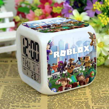 Roblox LED Digital Alarm Clock | Color-Changing Cube | Dobermen Premier