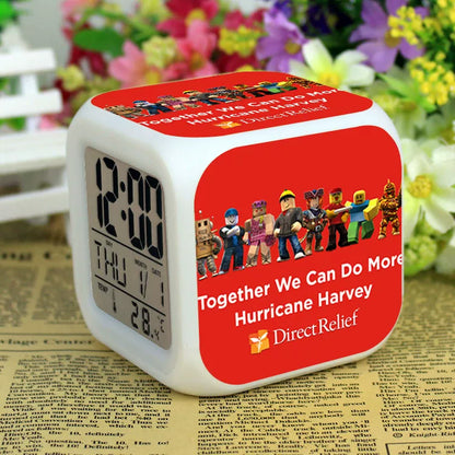 Roblox LED Digital Alarm Clock | Color-Changing Cube | Dobermen Premier