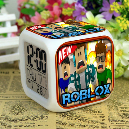 Roblox LED Digital Alarm Clock | Color-Changing Cube | Dobermen Premier