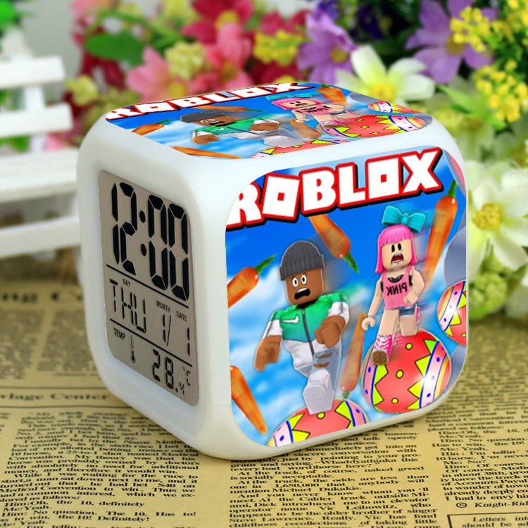 Roblox LED Digital Alarm Clock | Color-Changing Cube | Dobermen Premier