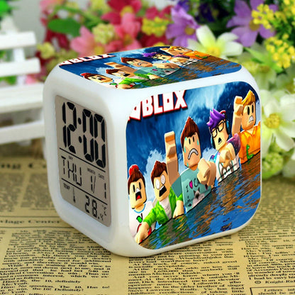Roblox LED Digital Alarm Clock | Color-Changing Cube | Dobermen Premier
