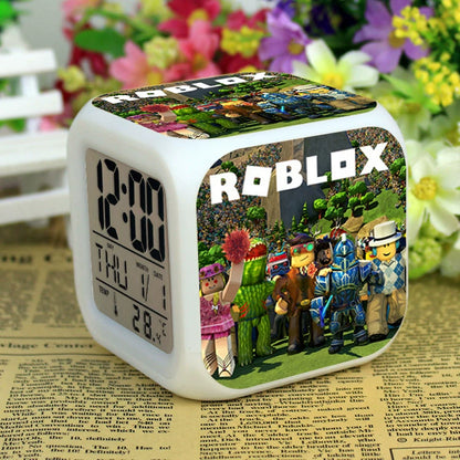Roblox LED Digital Alarm Clock | Color-Changing Cube | Dobermen Premier