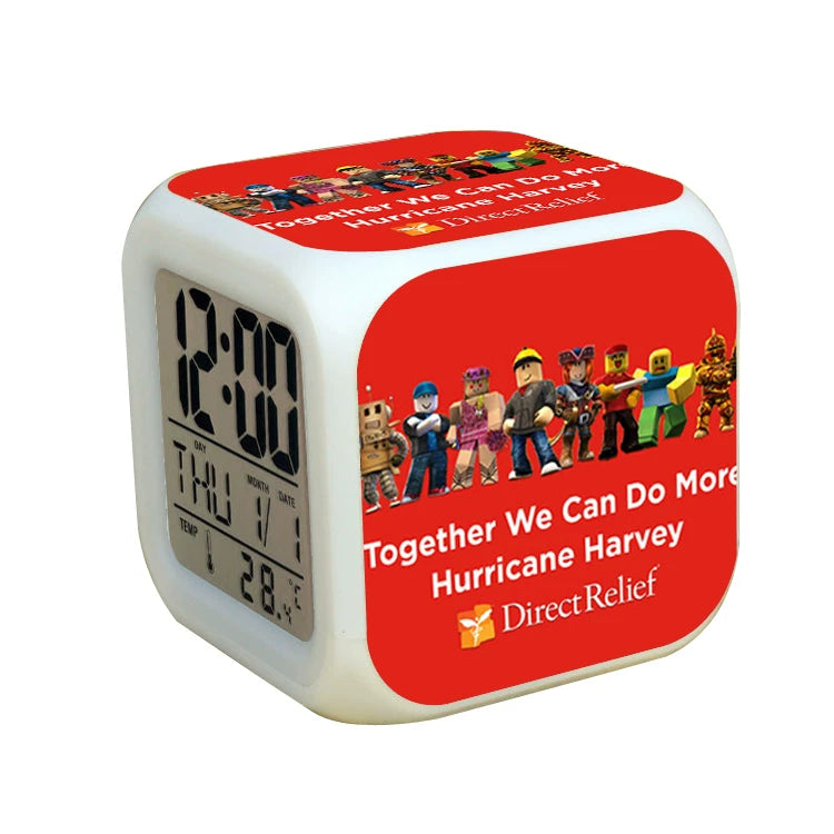 Roblox LED Digital Alarm Clock | Color-Changing Cube | Dobermen Premier