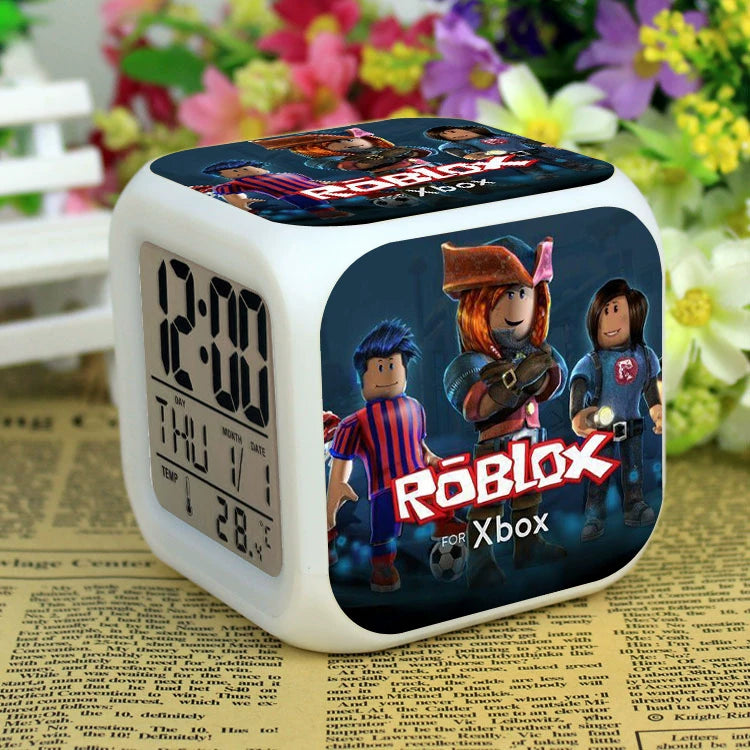 Roblox LED Digital Alarm Clock | Color-Changing Cube | Dobermen Premier