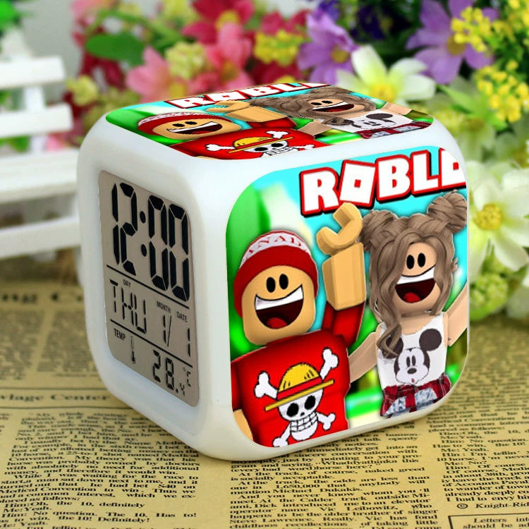 Roblox LED Digital Alarm Clock | Color-Changing Cube | Dobermen Premier