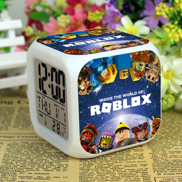 Roblox LED Digital Alarm Clock | Color-Changing Cube | Dobermen Premier