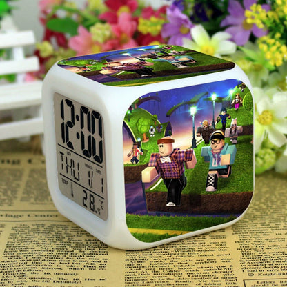 Roblox LED Digital Alarm Clock | Color-Changing Cube | Dobermen Premier