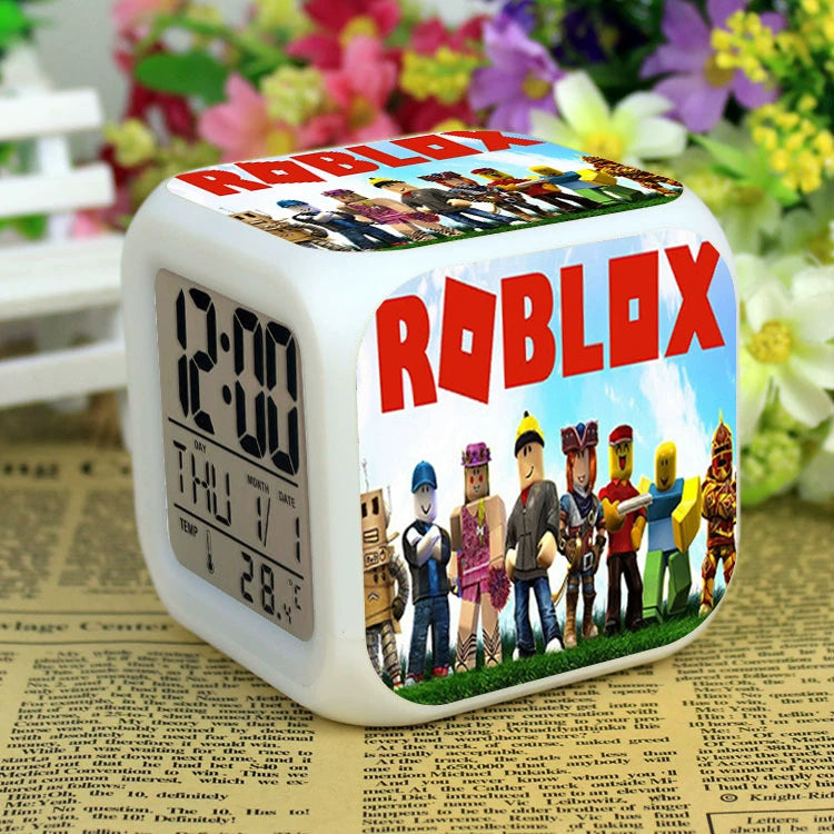 Roblox LED Digital Alarm Clock | Color-Changing Cube | Dobermen Premier