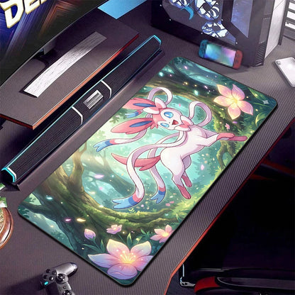 Cartoon HD Print Psyduck Anime Mouse Pad Large Gamer Keyboard Pokemon Desk Mouse Mats Gaming Notebook Office Convenient Mousepad