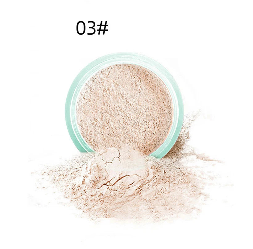3-Color Loose Face PMatte Oil-Control Loose Powder | Long-Lasting Mica Setting Powder (6g)owder.