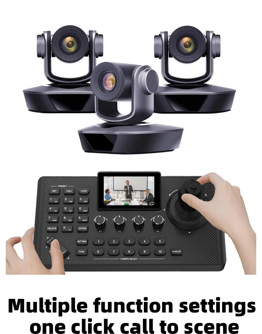 4K PTZ Video Conference Camera Kit with 20X Zoom & NDI