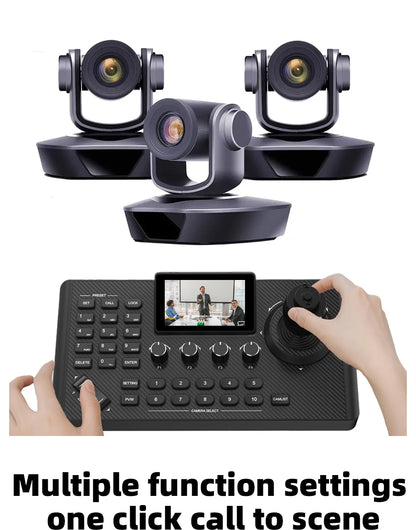 4K PTZ Video Conference Camera Kit with 20X Zoom & NDI