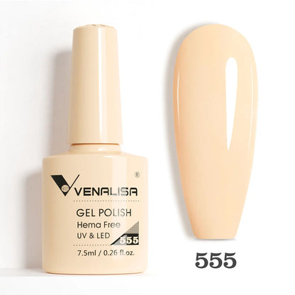 Venalisa VIP5 Nail Gel Polish HEMA/TPO FREE Full Coverage Beautiful Semi Permanent Soak Off UV LED Gel Nail Polish Gel Lacquer
