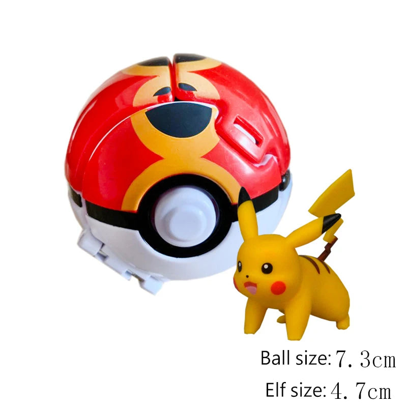 25 Styles Pokeball Figure Anime Figure Pokemon Elf Ball Toy Action Model Pikachu Mewtwo Charmander Kids Birthday Gifts Toys
