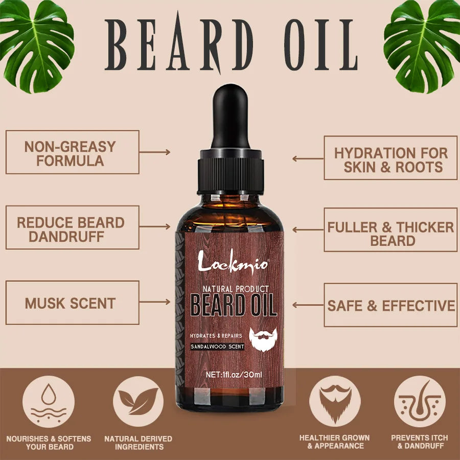 Beard Balm and Oil Beards Essence Cream for Defining Whiskers Promotes Beard Healthy Growth Oil Men Beards Soft Styling Products