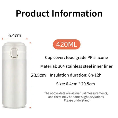 Roblox Anime Water Bottle DynaBlocks 304 Stainless Steel Thermos Cup 420ML Gourde Game Straight Drinking Cup Holiday Gifts