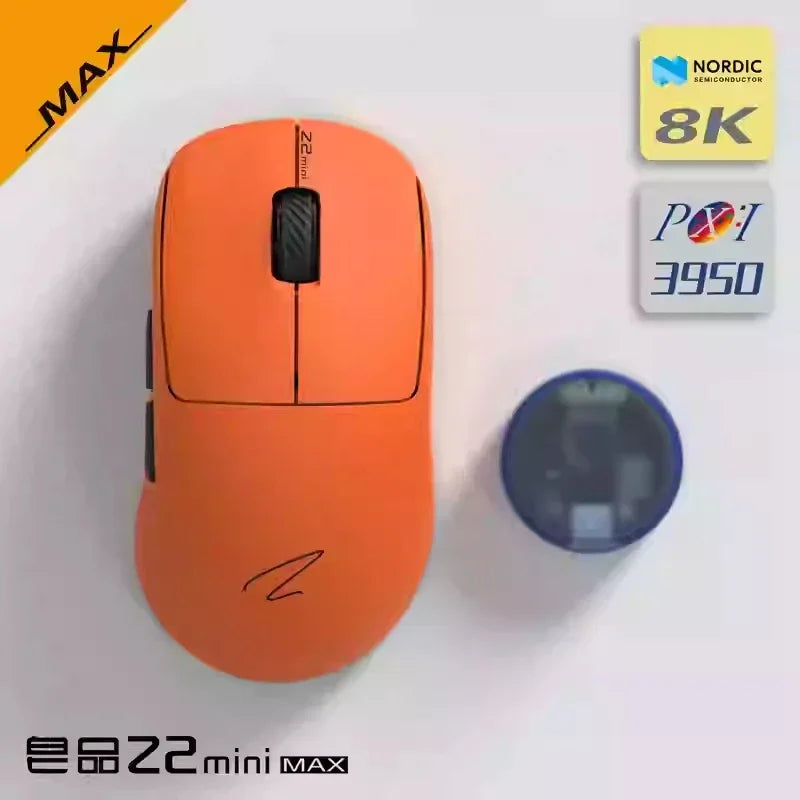 Zaopin Z2 Mini Wireless Mouse 3modes 8k Paw3950  Bluetooth Game Mouse Nordic 52840 Lightweight Customized Gaming Accessory Gifts