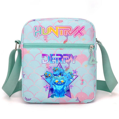 New⭐️ KPOP Shoulder Bag Crossbody Bags Double-deck Storage Bag Large Capacity Square Zip Storage Sports Bag Fans Gift