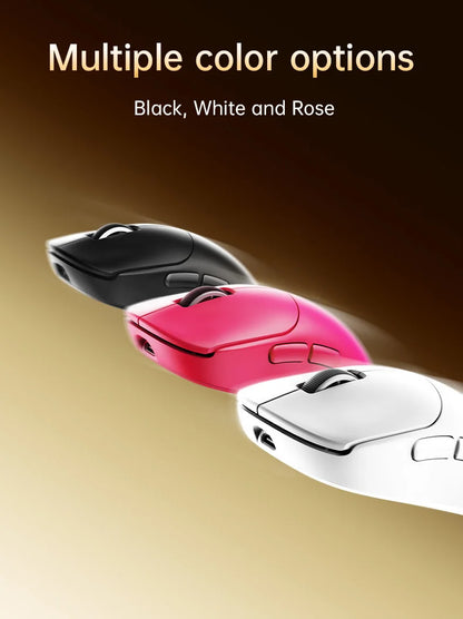 Delux M400 Wireless Gaming Mouse,24000DPI,1KHz Polling Rate,PAW3311,Tri-mode 500mAh Rechargable Mice for All Hands PC Gamer