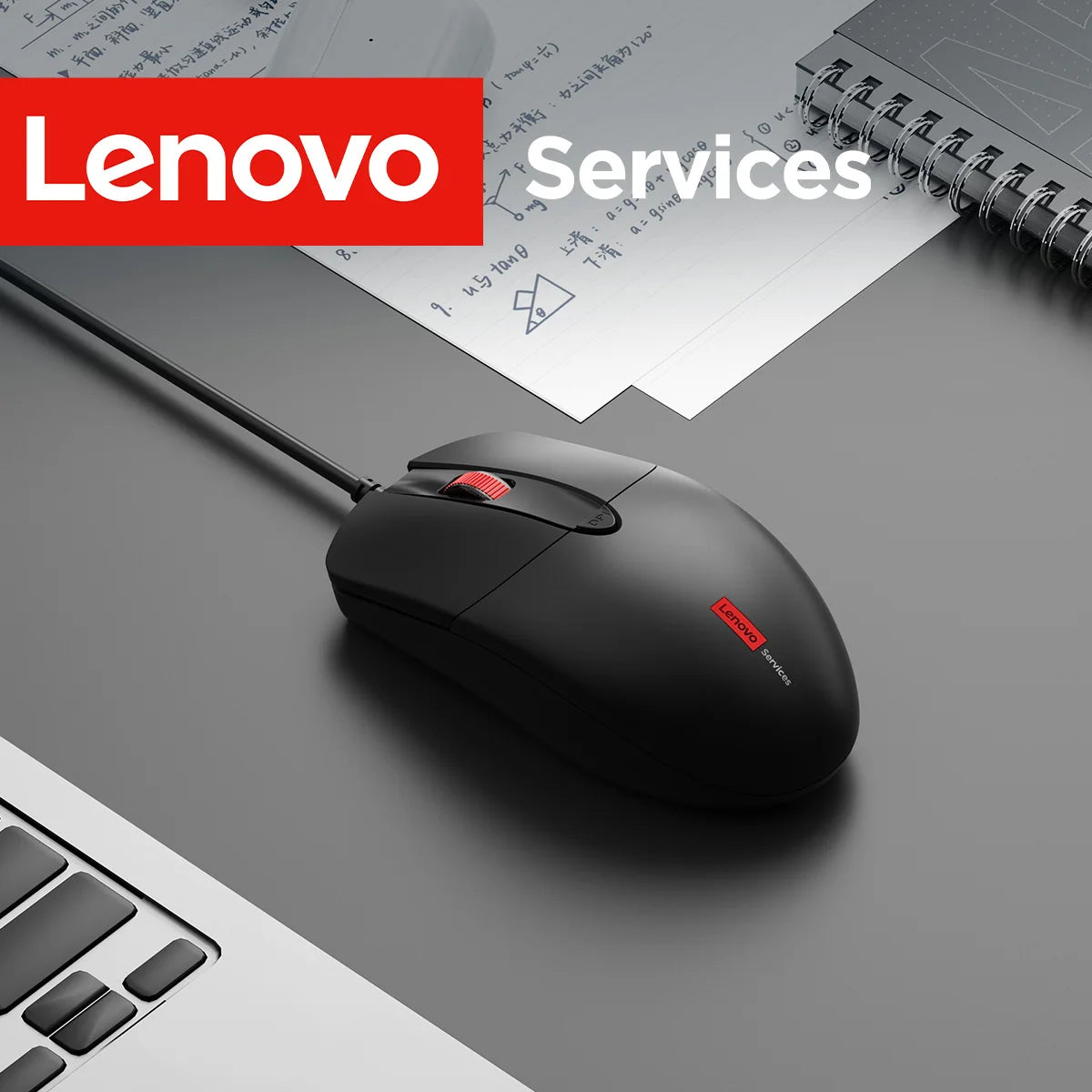 Lenovo Classic Wired Ergonomic Design High Sensitivity Durable USB Optical Gaming Mouse Business Home Pc Laptop Mouse