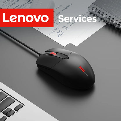Lenovo Classic Wired Ergonomic Design High Sensitivity Durable USB Optical Gaming Mouse Business Home Pc Laptop Mouse