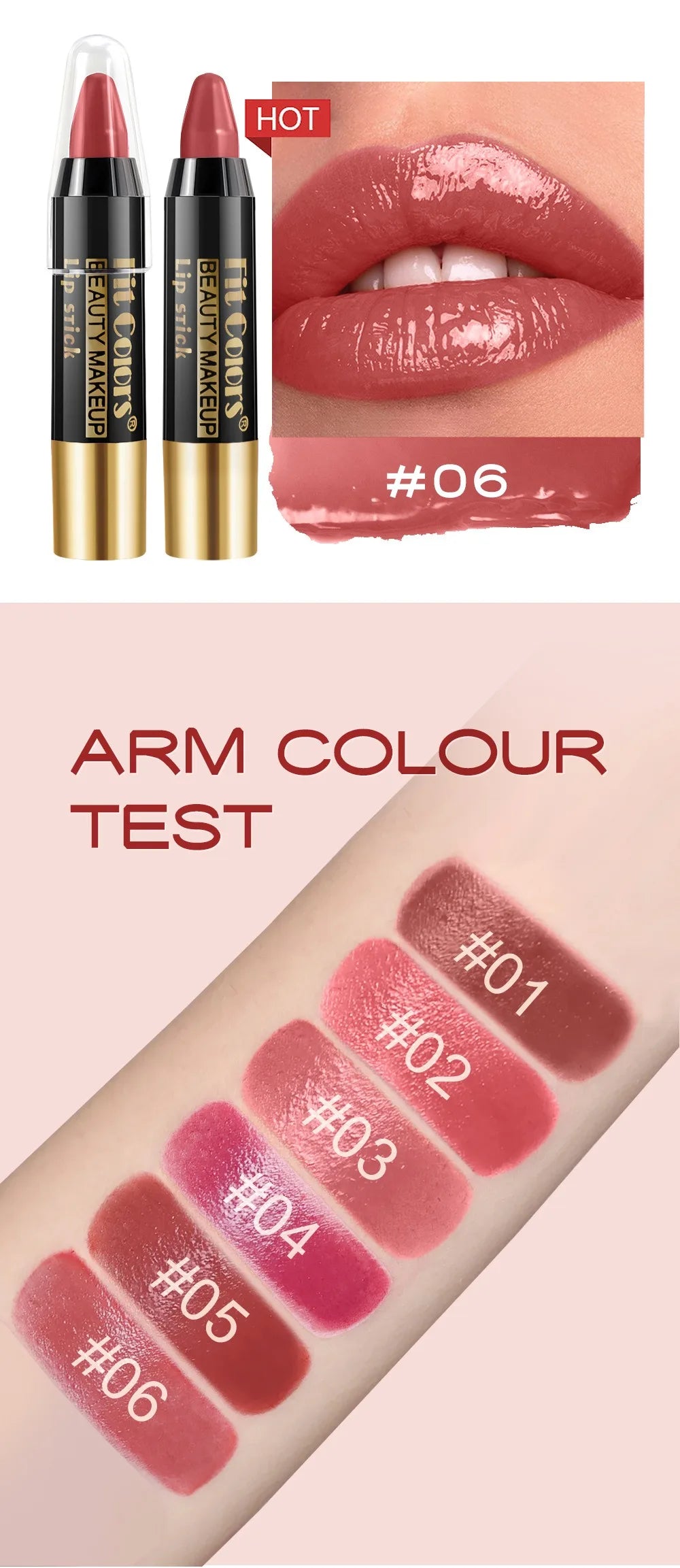 Tint Crayon Lipstick Moisturizing Bright Surface Lipsticks Velvet Non Stick Cup Waterproof Lip Stick Hydrating Gloss Lips Makeup