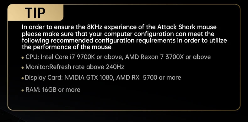 Attack Shark X8Ultra Gaming Mouse & Wireless 8K Receiver,Bluetooth Wireless Connection,PAW3950MAX Sensor,42000DPI,Type-C
