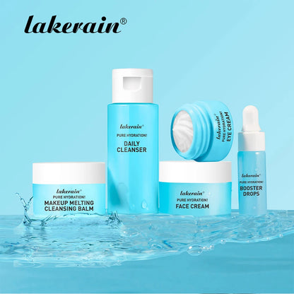 lakerain Pure Hydration! Travel Skin Care Set: 5-Piece Mini Essentials Kit