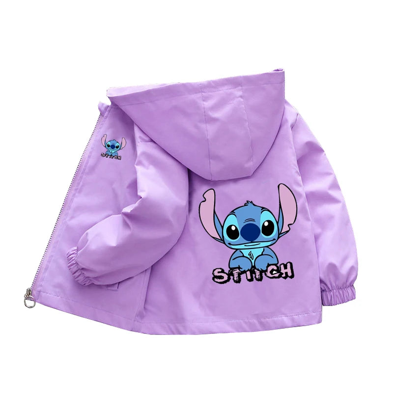 Boys Spiderman Hooded Jackets 1-10 Years Girls Spring Autumn Stitch Print Sports Coats Children Cartoon Outerwear Kids Clothes