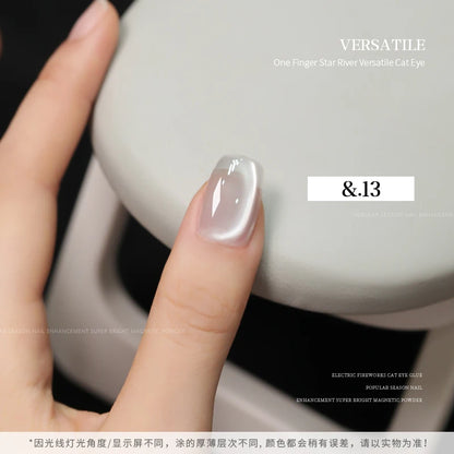 36color/set Star River Cat Eye Gel Nails Polish 15ml Magnetic Gel Glass Beads Semi Permanent Soak Off UV Nail Gel For Nail Salon