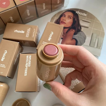 New Brand Case for iPhone 17 16 Blusher Rouge Powder Pocket Blush Lip Gloss Cheek Hydrating Stick Natural Cream Lipstick Makeup