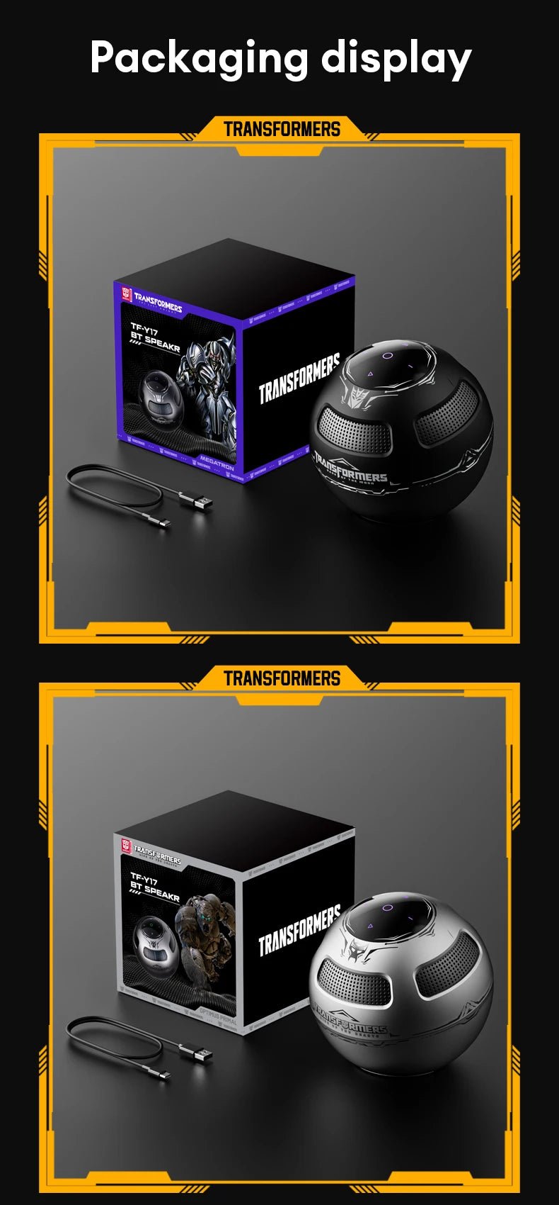 TRANSFORMERS TF-Y17 Portable Bluetooth Stereo Speaker