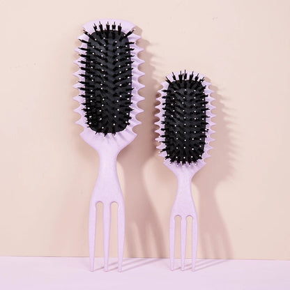 1PC Candy bursh Curly Hair Styling Brush: Defined Curls on Wet Hair- Nylon Bristles Detangling Volumizing Comb for All Hair Type