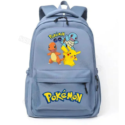 2026 Pokemon Pikachu School Bag Cartoon Anime Boys Girls Knapsack Teenager Backpack Student BookBag Rucksack Birthday Gift